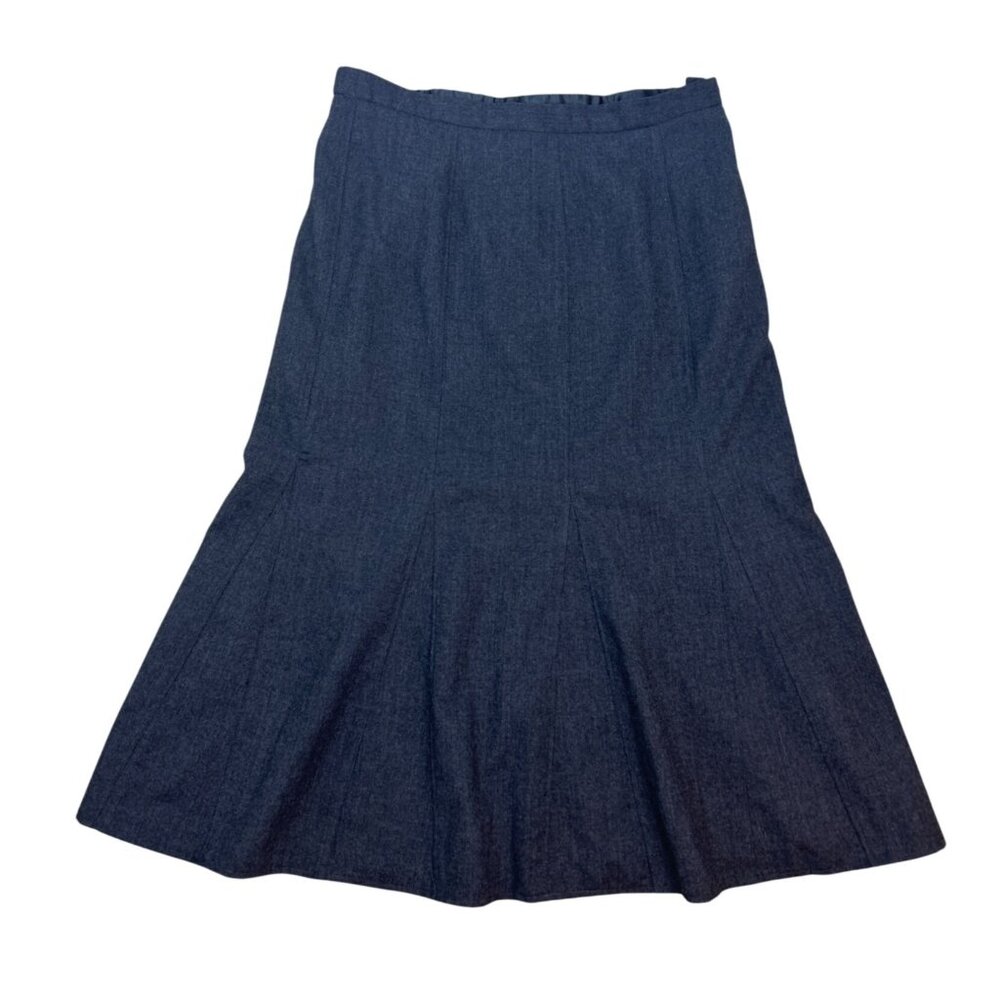 Orvis Flare Midi Skirt Women's Size 14 Wool Gray Signature Collection NWT